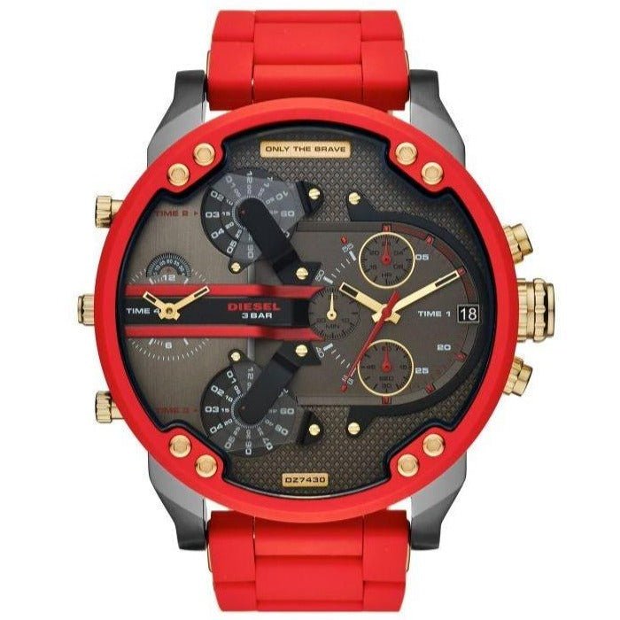 Diesel Dz7430 Men S Chronograph Mr Daddy 2 0 Red Watch