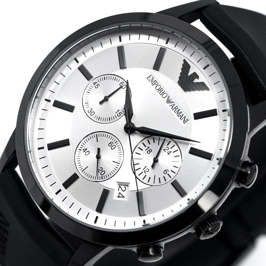 Emporio Armani Ar11048 Men S Luigi Chronograph Black Pvd Watch