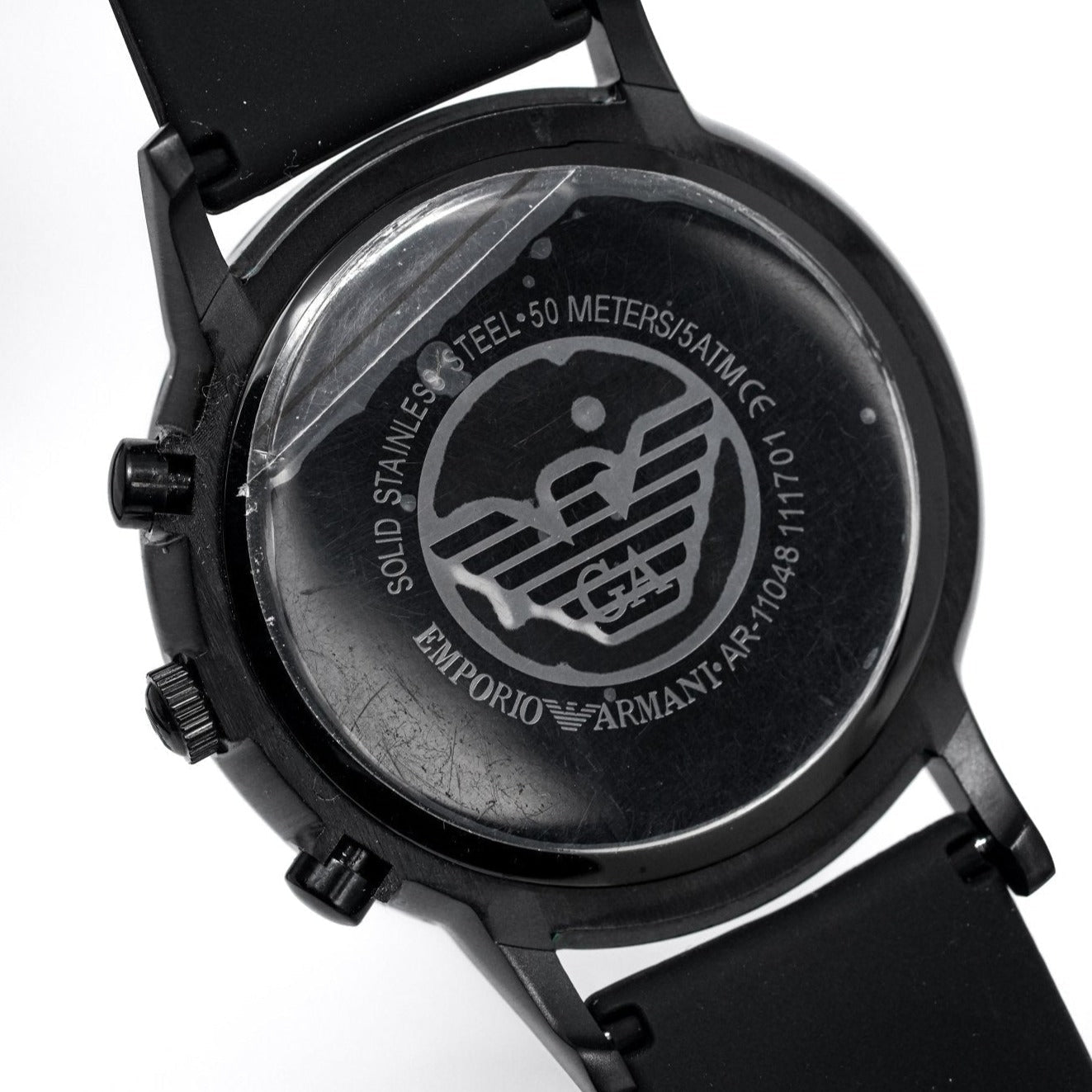 Emporio Armani Ar11048 Men S Luigi Chronograph Black Pvd Watch