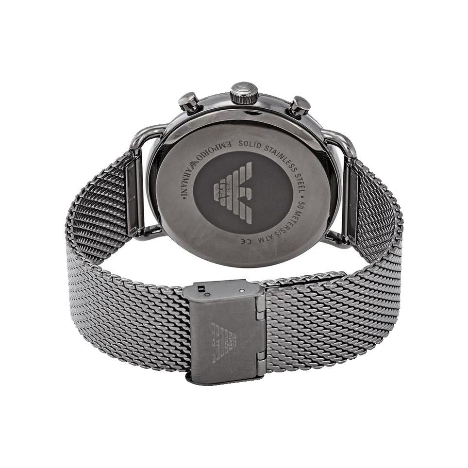 Emporio Armani Ar11141 Men S Gunmetal Chronograph Watch