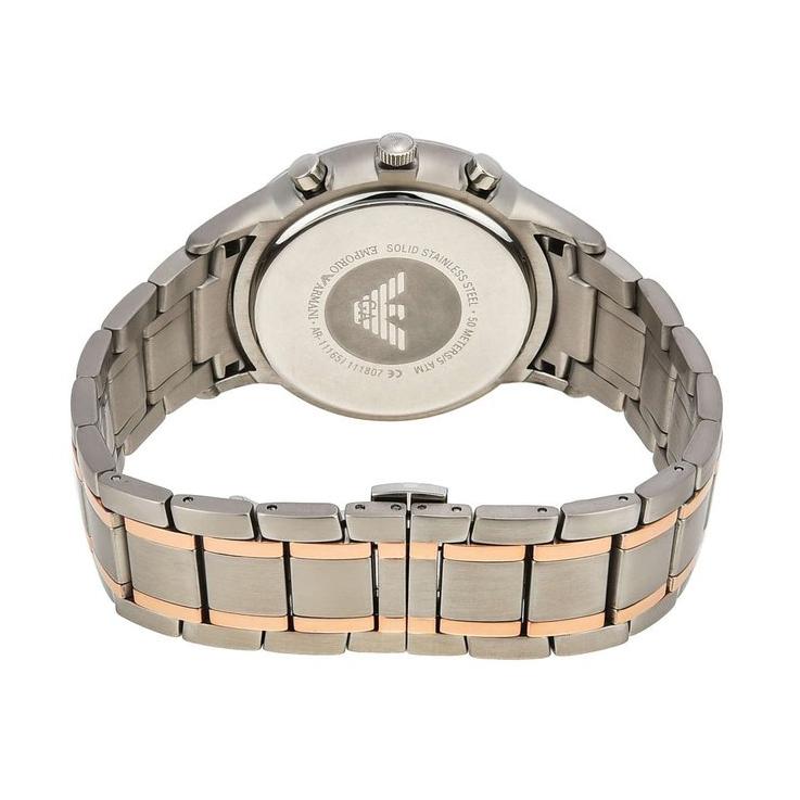 Emporio Armani Ar11165 Men S Renato Two Tone Chronograph Watch