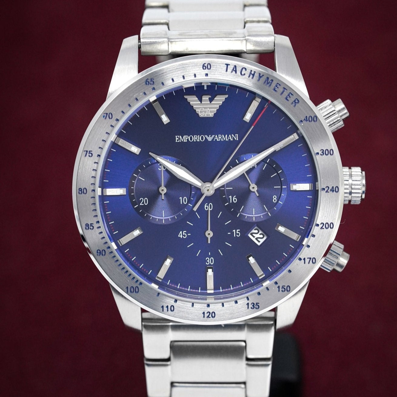 Emporio Armani Ar11306 Men S Mario Chronograph Watch