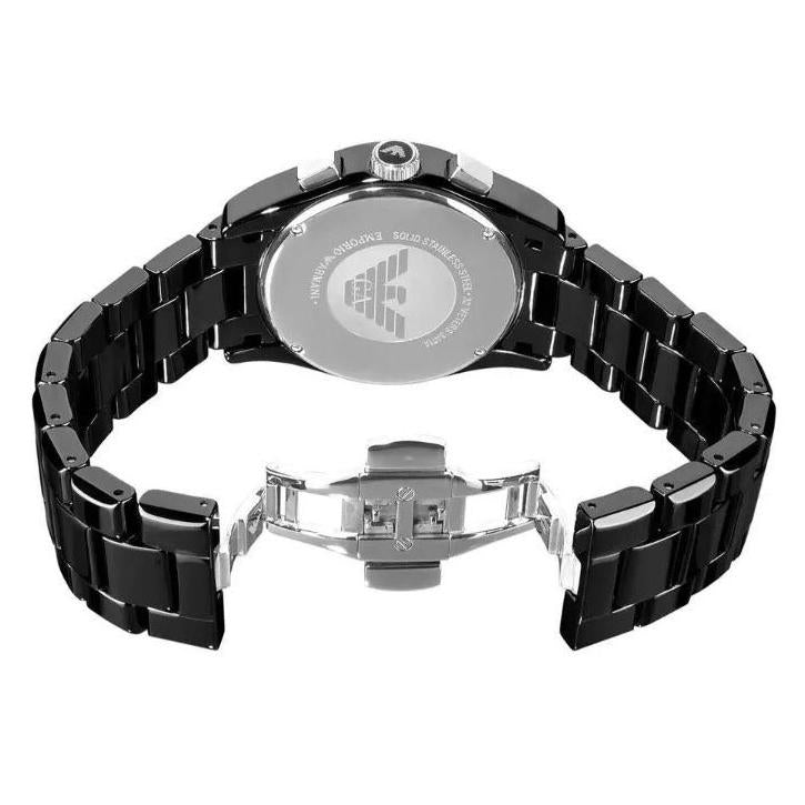Emporio Armani Ar1400 Men S Black Chronograph Watch