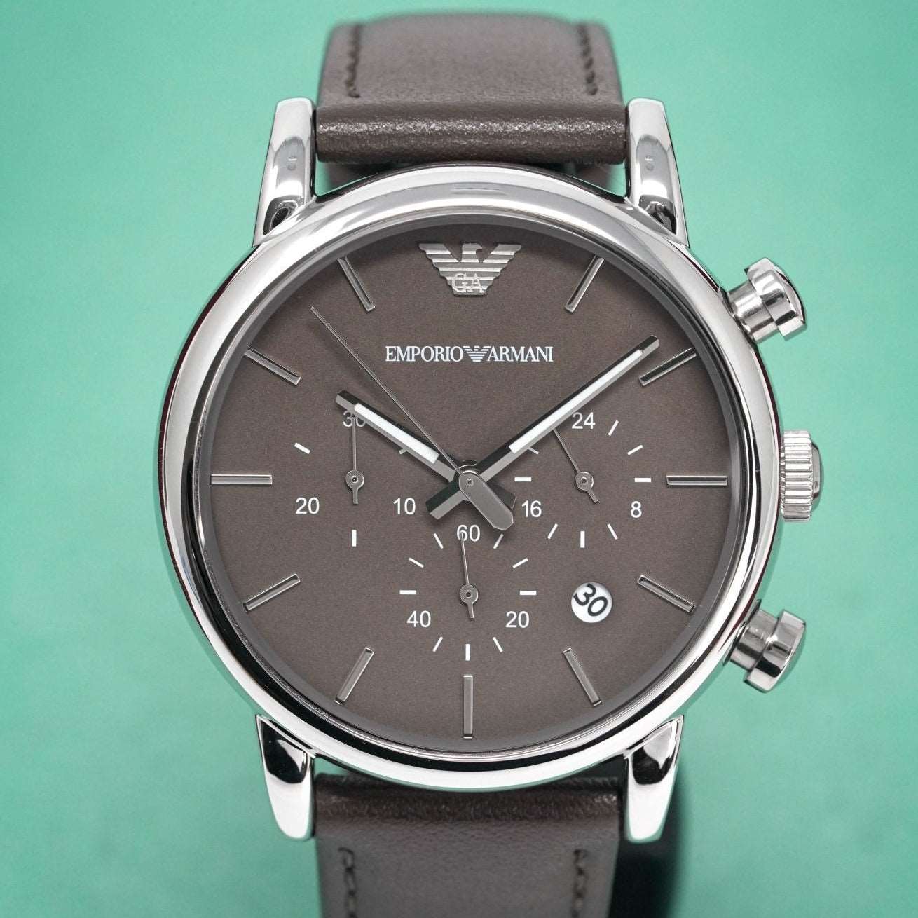 Emporio Armani Ar1734 Men S Luigi Chronograph Brown Watch