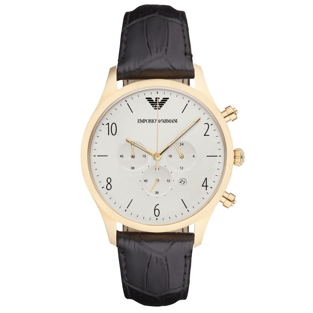 Emporio Armani Ar1892 Men S Chronograph Gold Pvd Watch