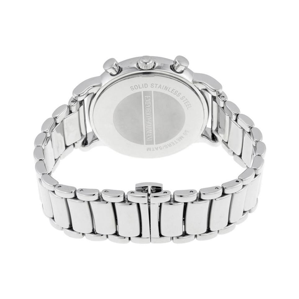 Emporio Armani Ar1894 Men S Luigi Silver Chronograph Watch