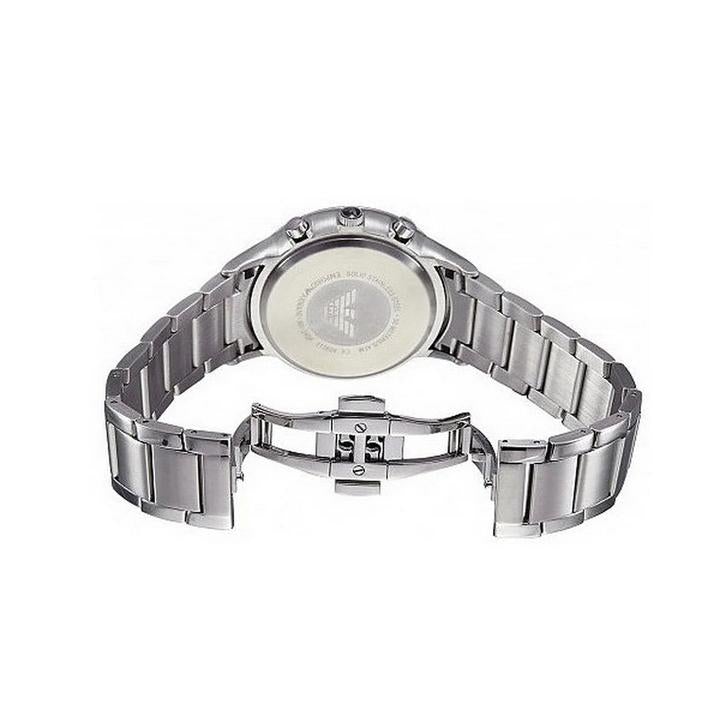 Emporio Armani Ar1933 Men S Silver Tone Chronograph Watch