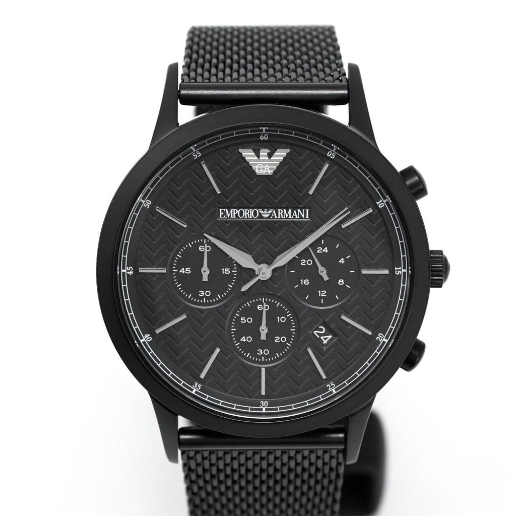 Emporio Armani Ar2498 Men S Chronograph Watch Black Pvd