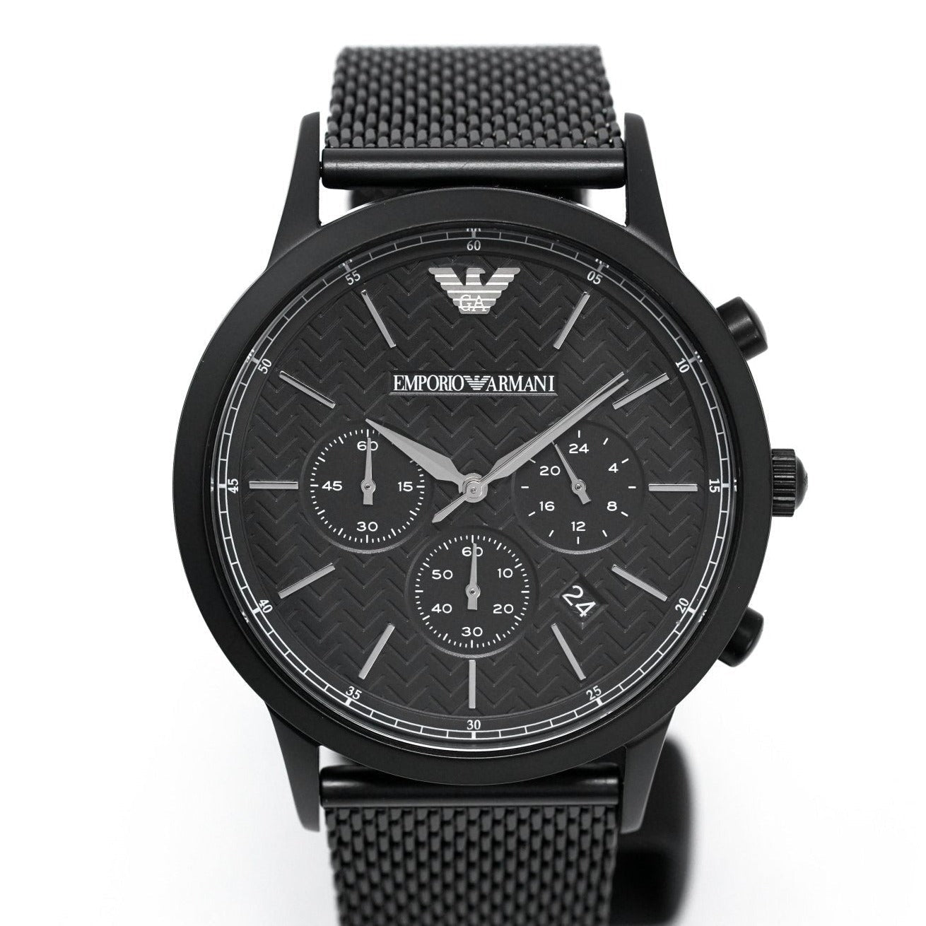 Emporio Armani Ar2498 Men S Chronograph Watch Black Pvd