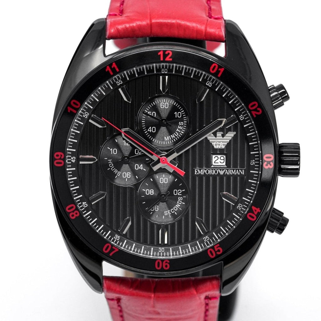 Emporio Armani Ar5918 Men S Sportivo Chronograph Watch Black
