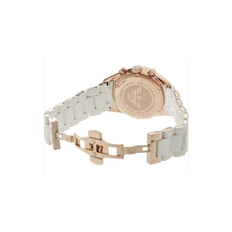 Emporio Armani Ar5920 Ladies Rose Gold Chronograph Watch