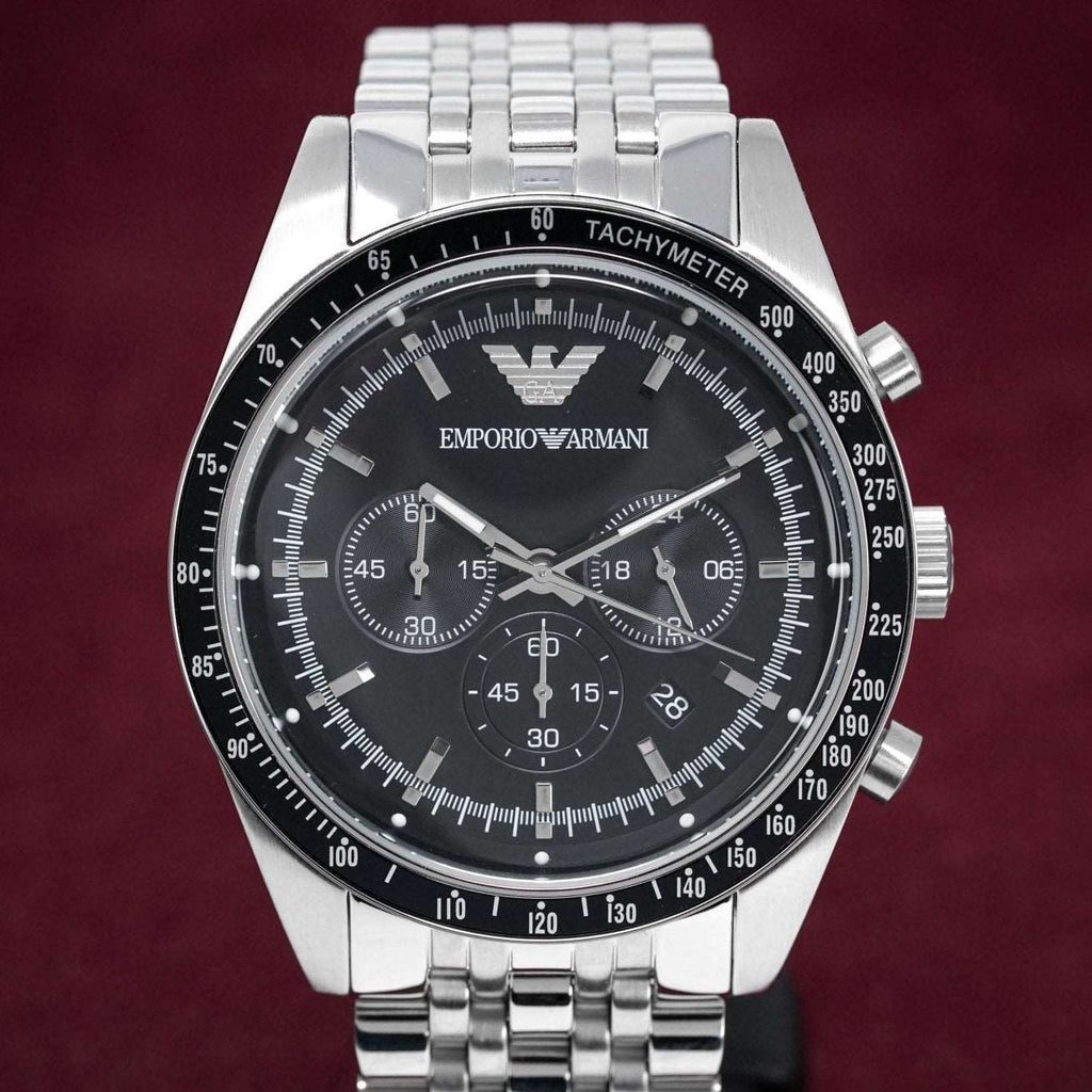 Emporio Armani Ar5988 Men S Tazio Chronograph Steel Watch