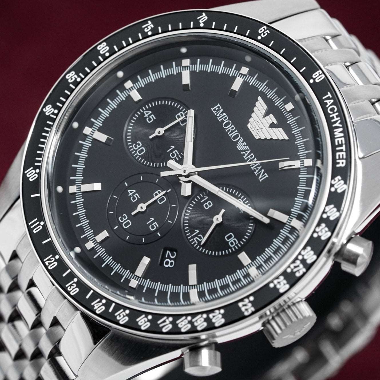 Emporio Armani Ar5988 Men S Tazio Chronograph Steel Watch