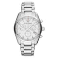 Emporio Armani Ar6013 Men S Sportivo Silver Chronograph Watch