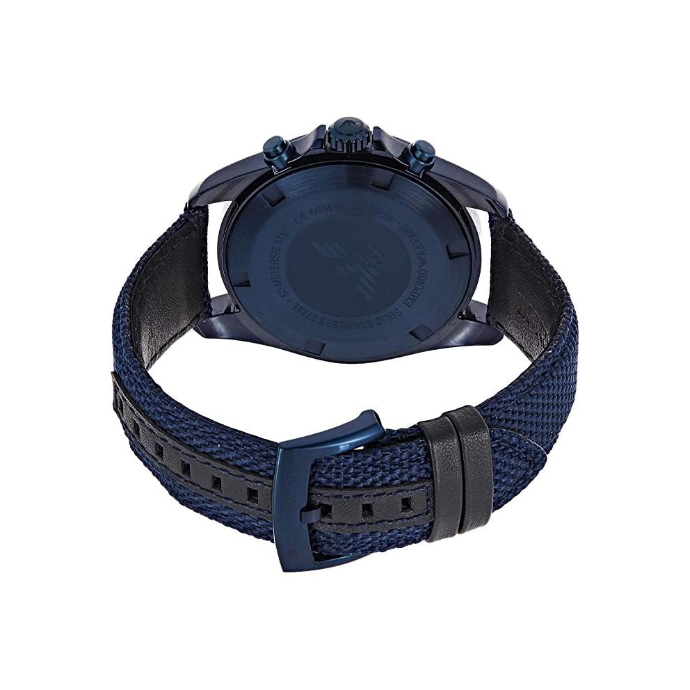 Emporio Armani Ar6132 Men S Blue Chronograph Watch