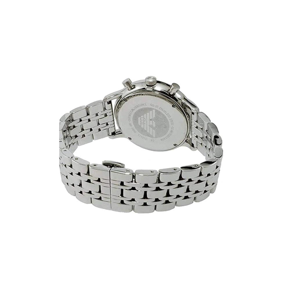 Emporio Armani Ar80013 Men S Blue Dial Silver Watch