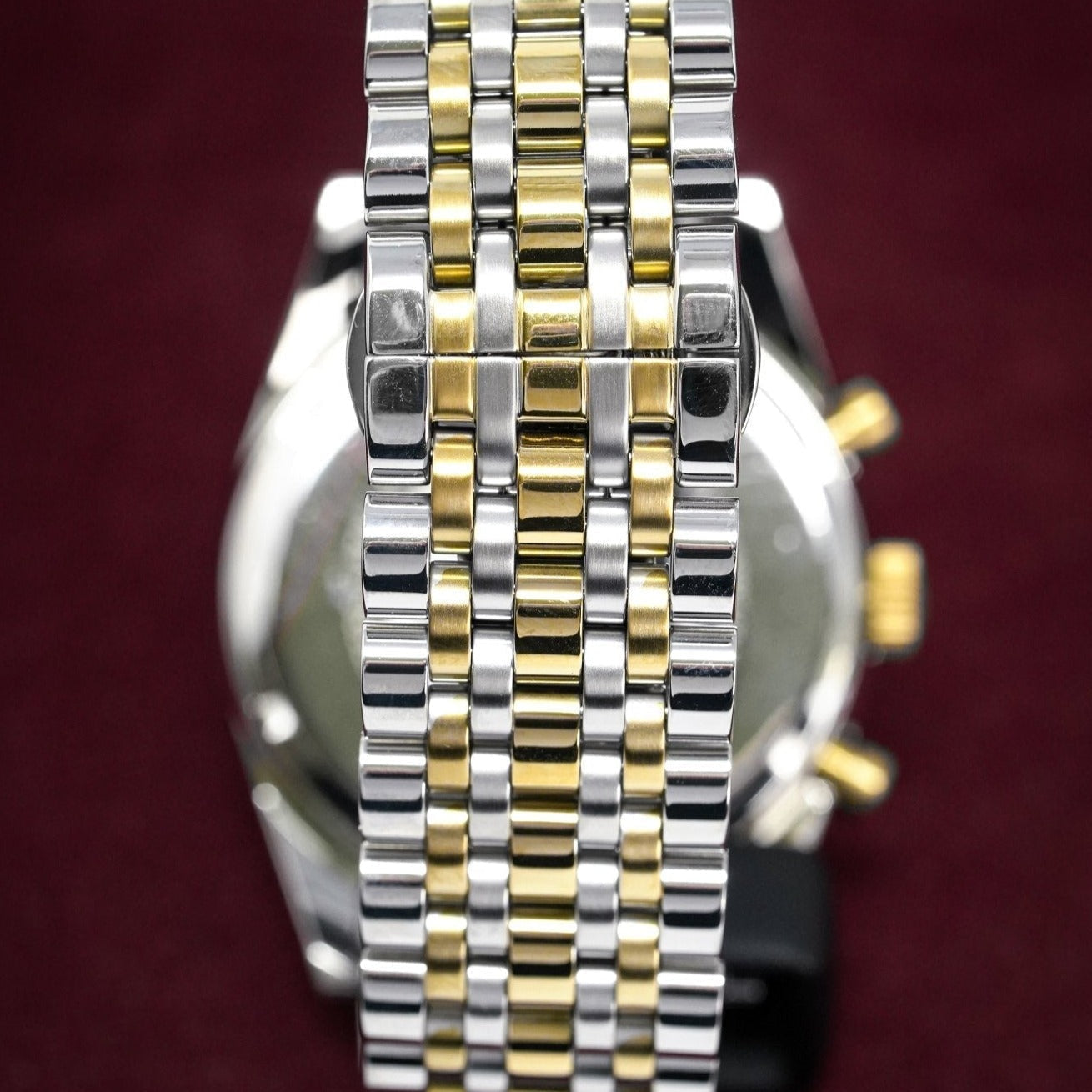 Emporio Armani Ar8030 Men S Tazio Chronograph Two Tone Watch