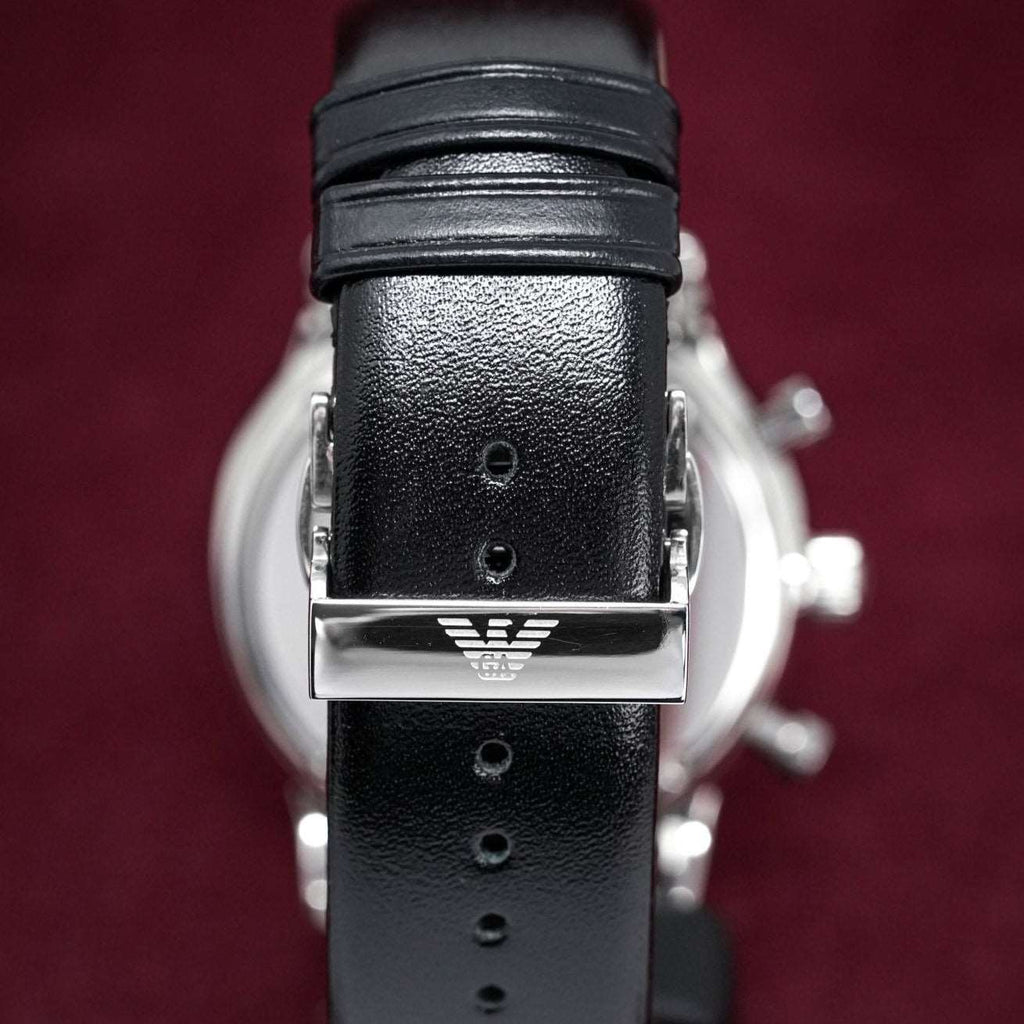 Emporio Armani Men S Ar0385 Chronograph Watch Black Watch