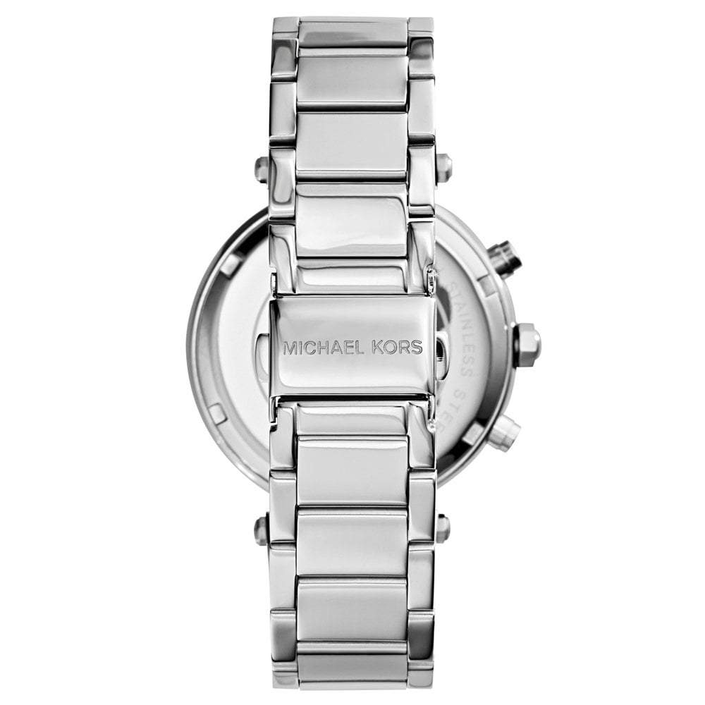 Michael Kors Mk5353 Ladies Parker Silver Chronograph Watch