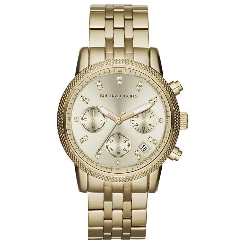 Michael Kors Mk5676 Ladies Ritz Gold Tone Watch