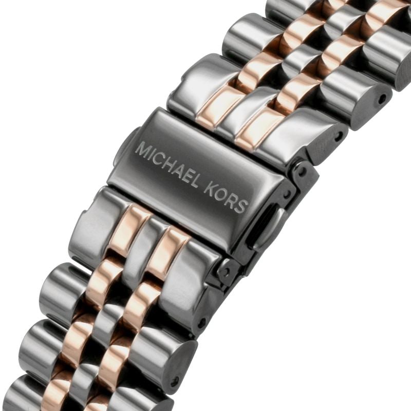 Michael Kors Mk8561 Men S Lexington Chronograph Dark Two Tone Watch