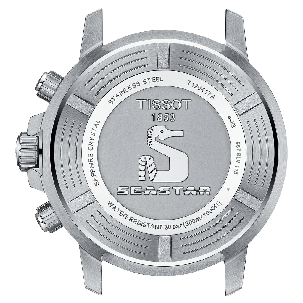 Tissot Seastar 1000 Quartz Chronograph Mens Graded Blue Watch T1204171104103