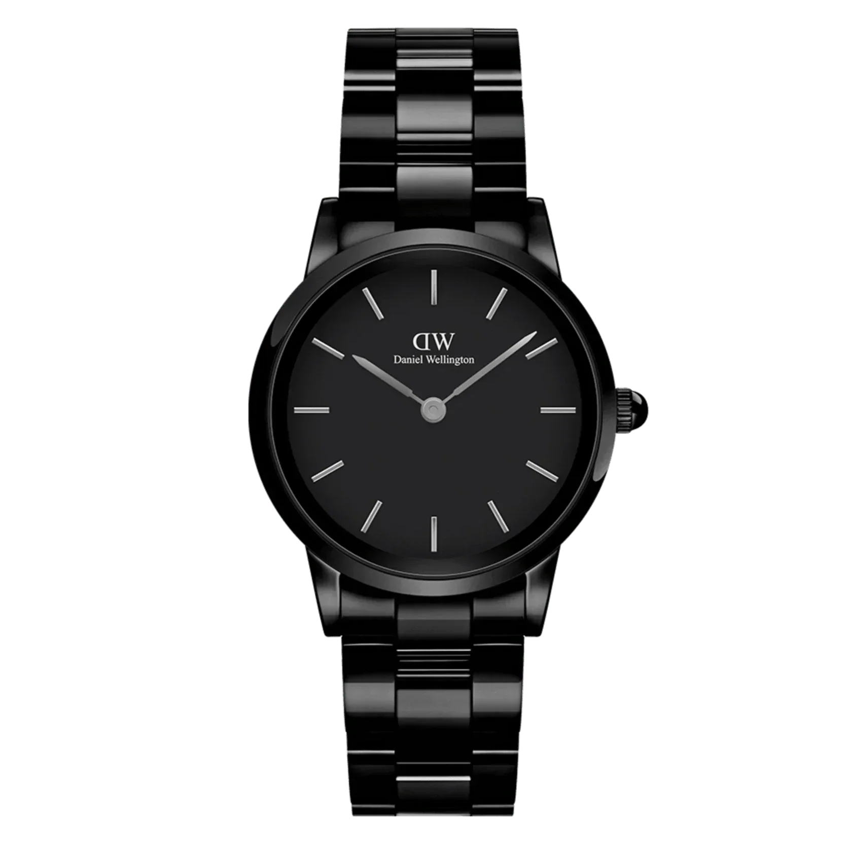 Daniel Wellington Mens Black Iconic Link Ceramic Watch Dw00100414