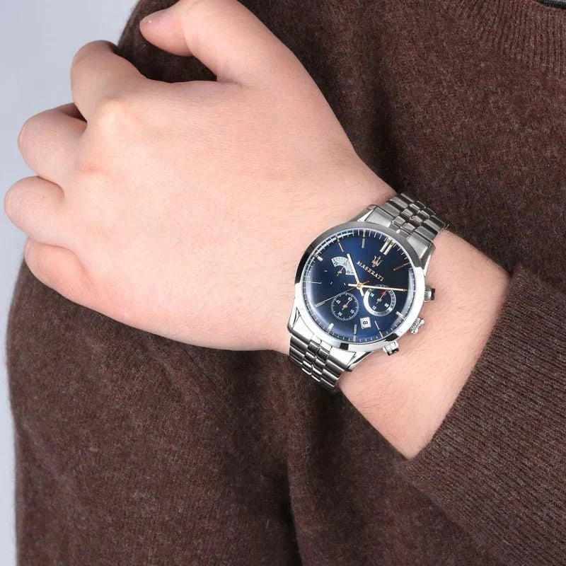 Maserati R8873633001 Ricordo Chrono Mens Blue Watch