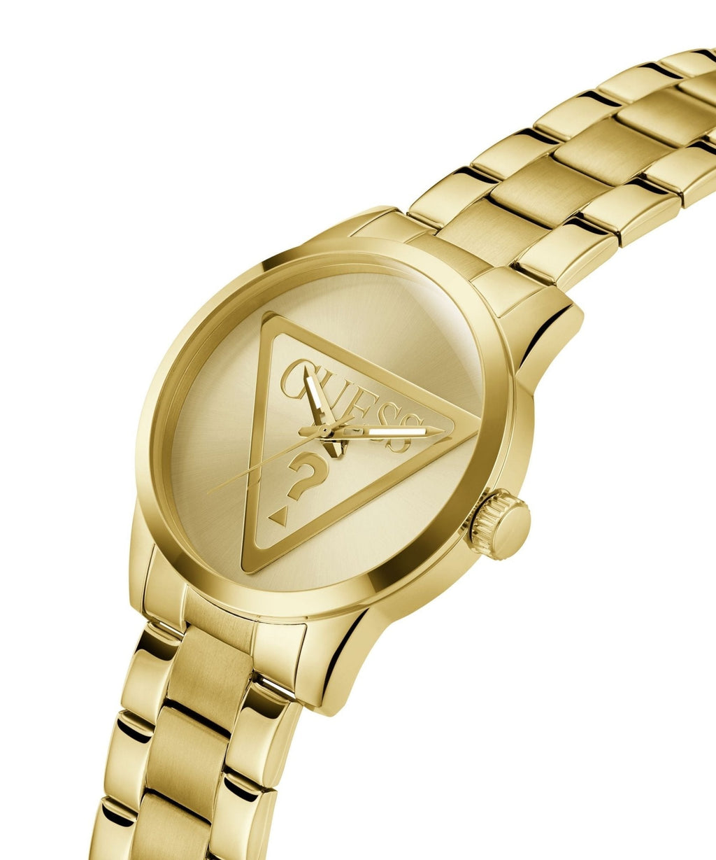Gents Badge Gold Tone Watch Gw0782g1