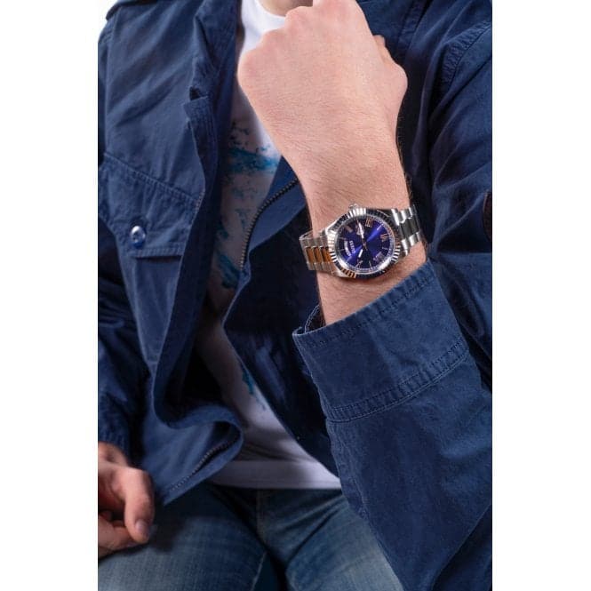 Guess Watches Gents Connoisseur Stainless Steel Silver Watch Gw0265g7