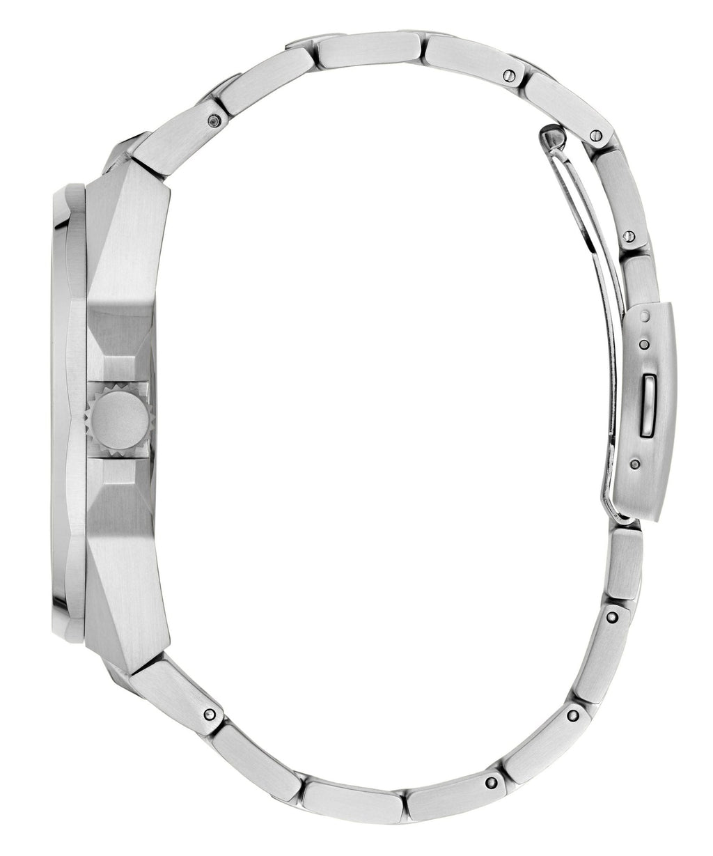 Gents Dashboard Silver Tone Recycled Steel Watch Gw0798g1