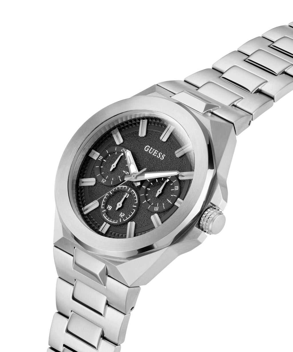 Gents Dashboard Silver Tone Recycled Steel Watch Gw0798g1