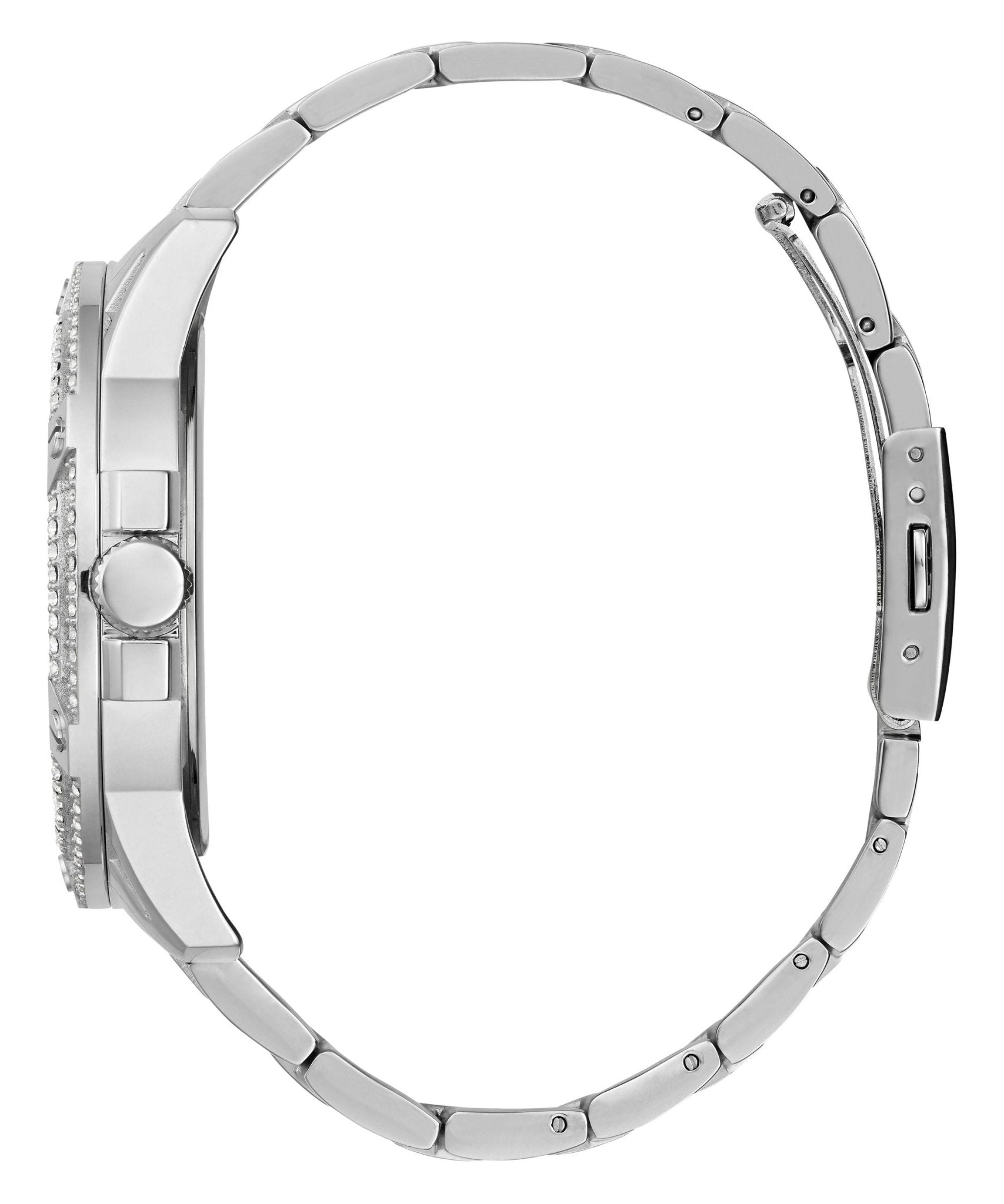 Gents King Silver Tone Stainless Steel Watch Gw0497g1
