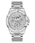 Gents King Silver Tone Stainless Steel Watch Gw0497g1