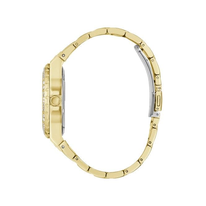 Guess Watches Reveal Ladies Trend Gold Stainless Steel Watch Gw0302l2