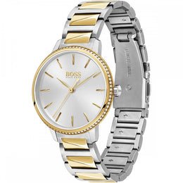 Hugo Boss Womens 1502568 Signature Two Tone Stainless Steel Analog Watch