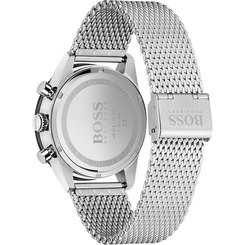 Hugo Boss Mens 1513886 Chronograph Pilot Edition Stainless Steel Watch