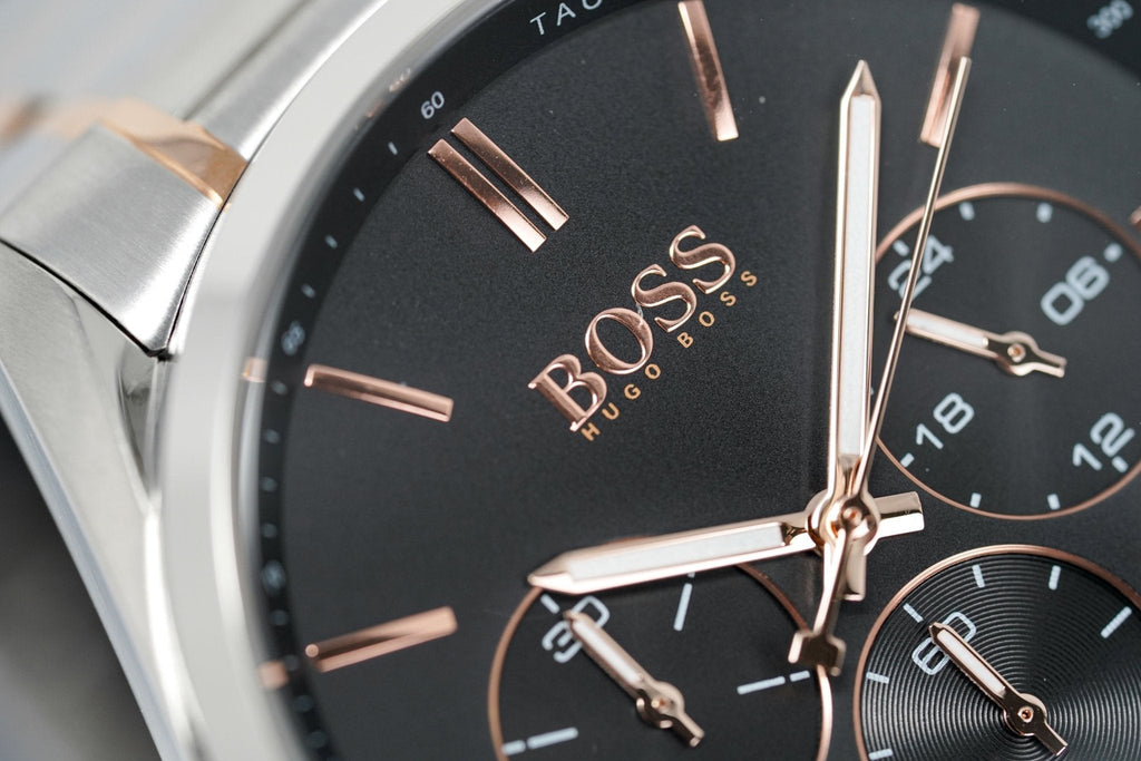 Hugo Boss Men S Watch Champion Two Tone Black Hb1513819