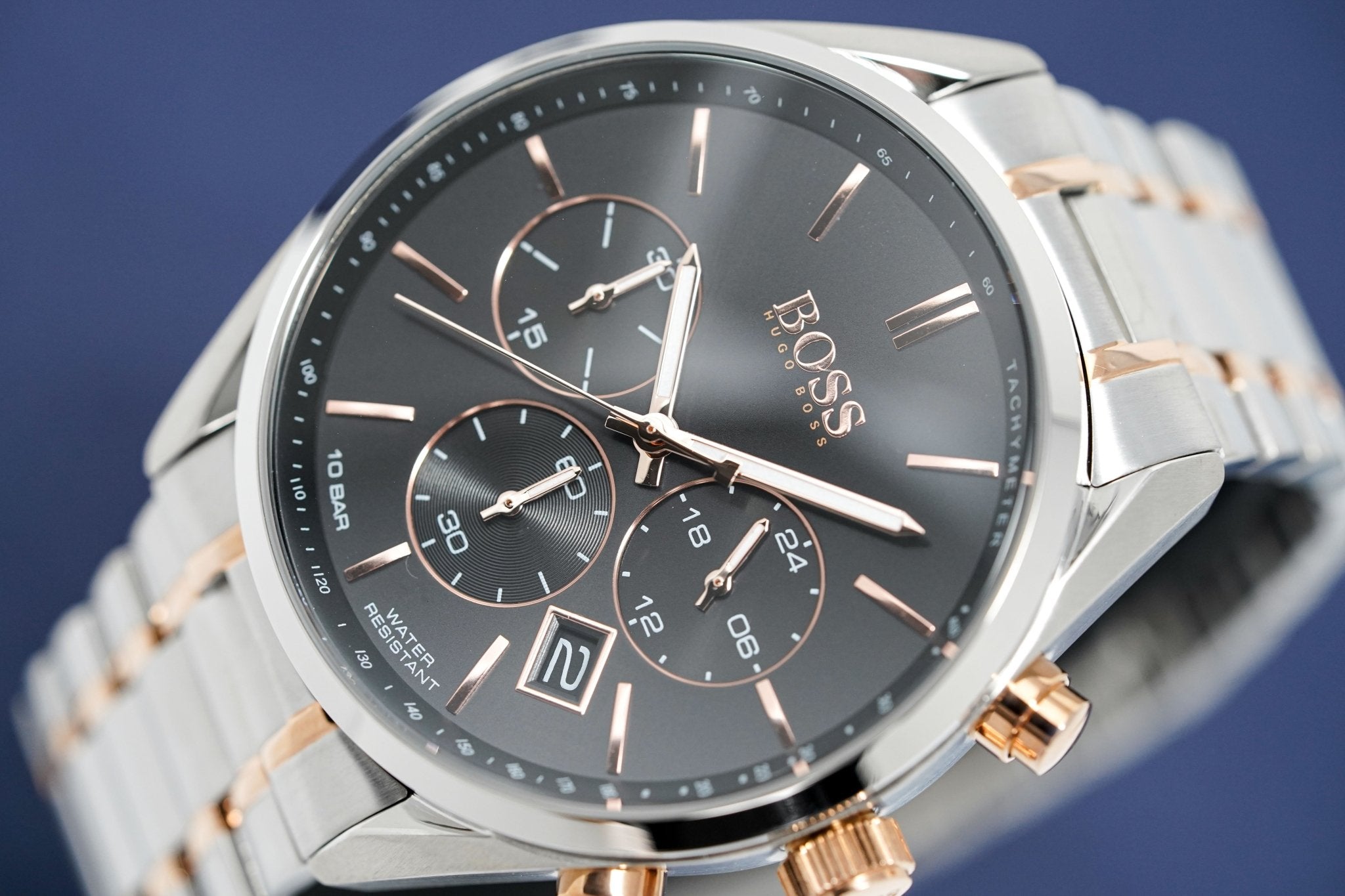 Hugo Boss Men S Watch Champion Two Tone Black Hb1513819