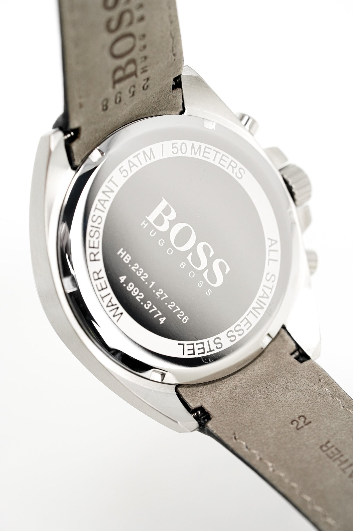 Hugo Boss Men S Watch Chronograph Black Driver Leather Hb1513085
