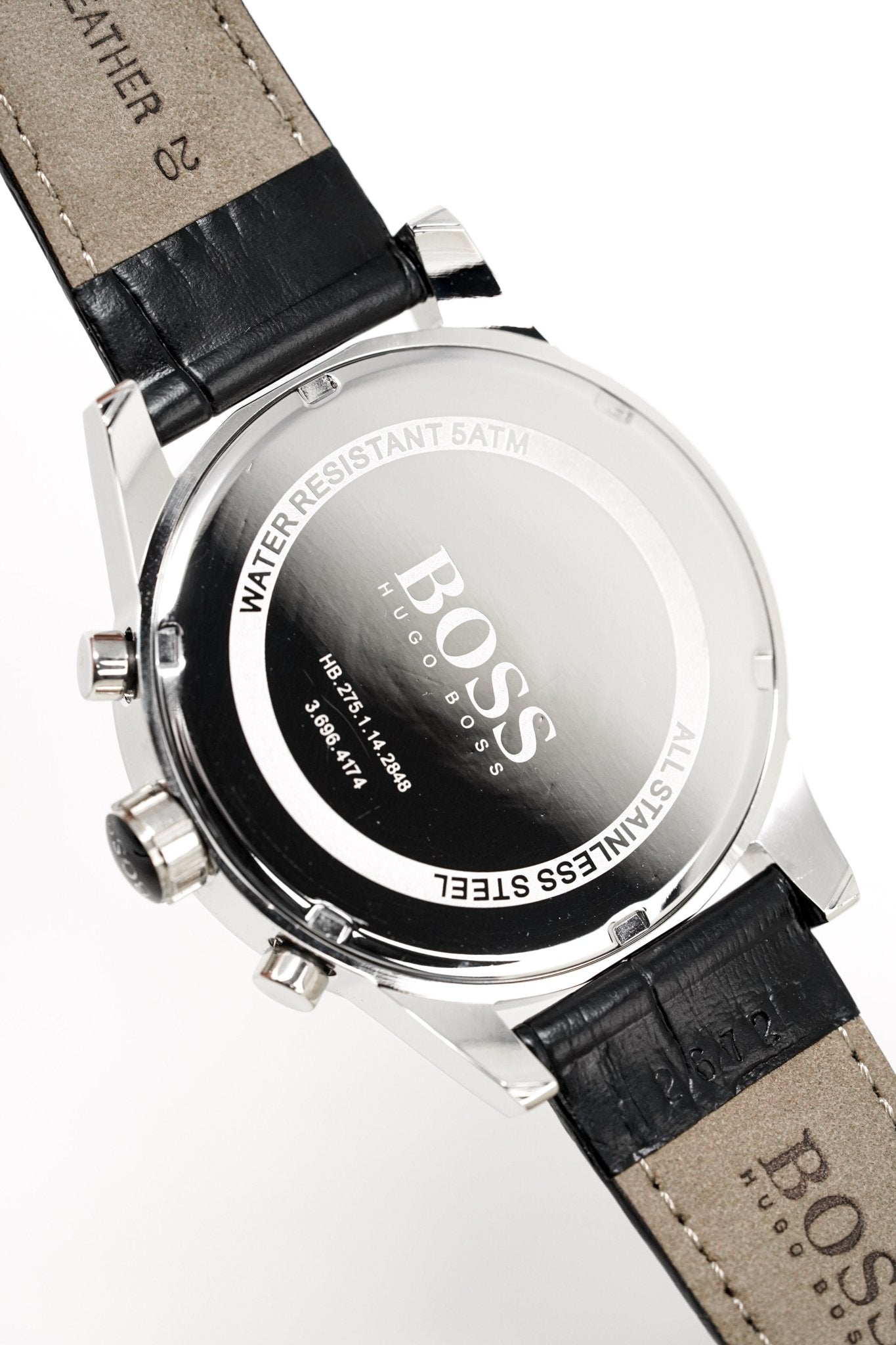 Hugo Boss Men S Watch Chronograph Blue Jet Leather Hb1513283