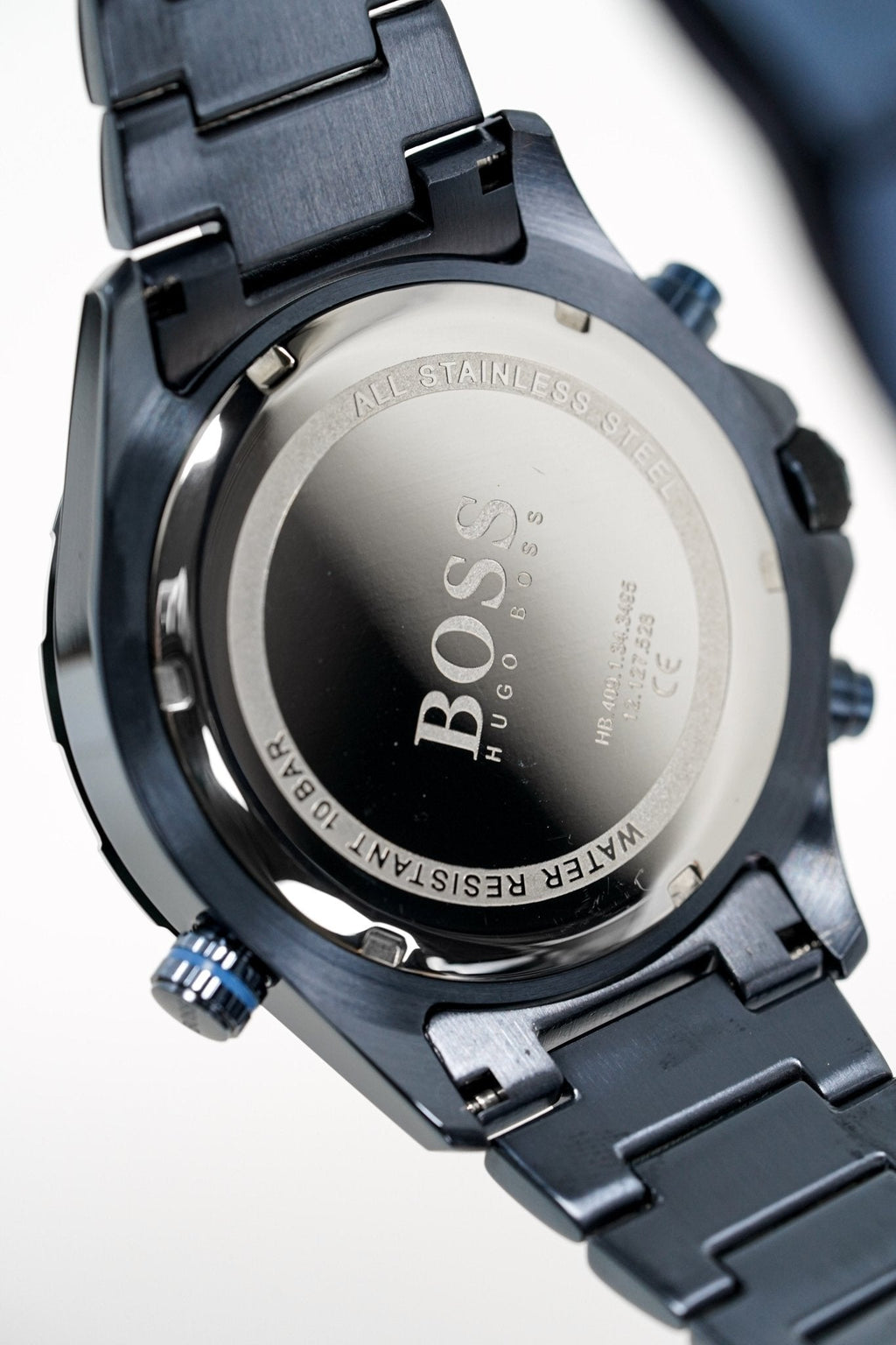 Hugo Boss Men S Watch Chronograph Globetrotter Blue Pvd Hb1513824