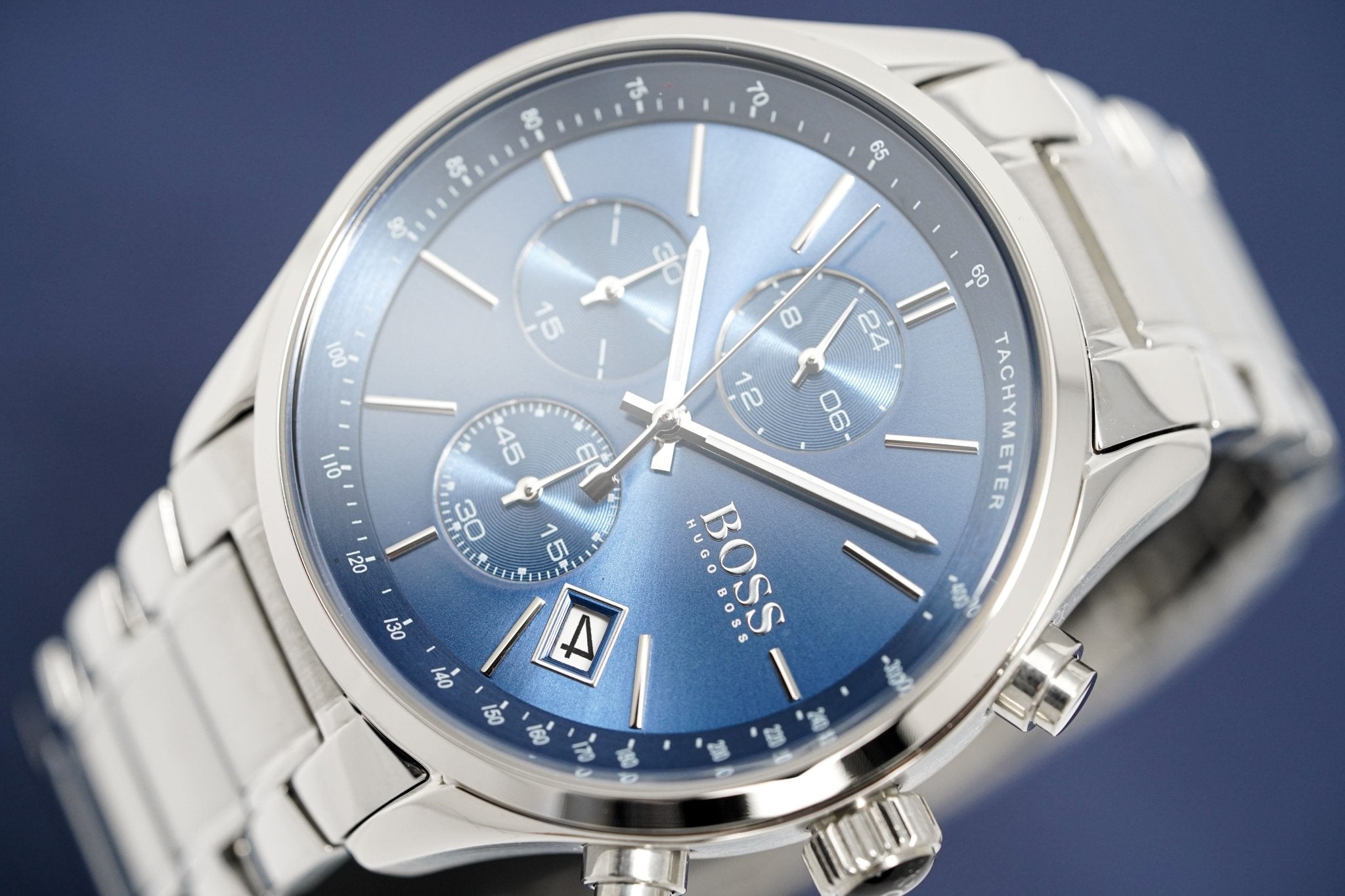 Hugo Boss Men S Watch Chronograph Grand Prix Blue Hb1513478