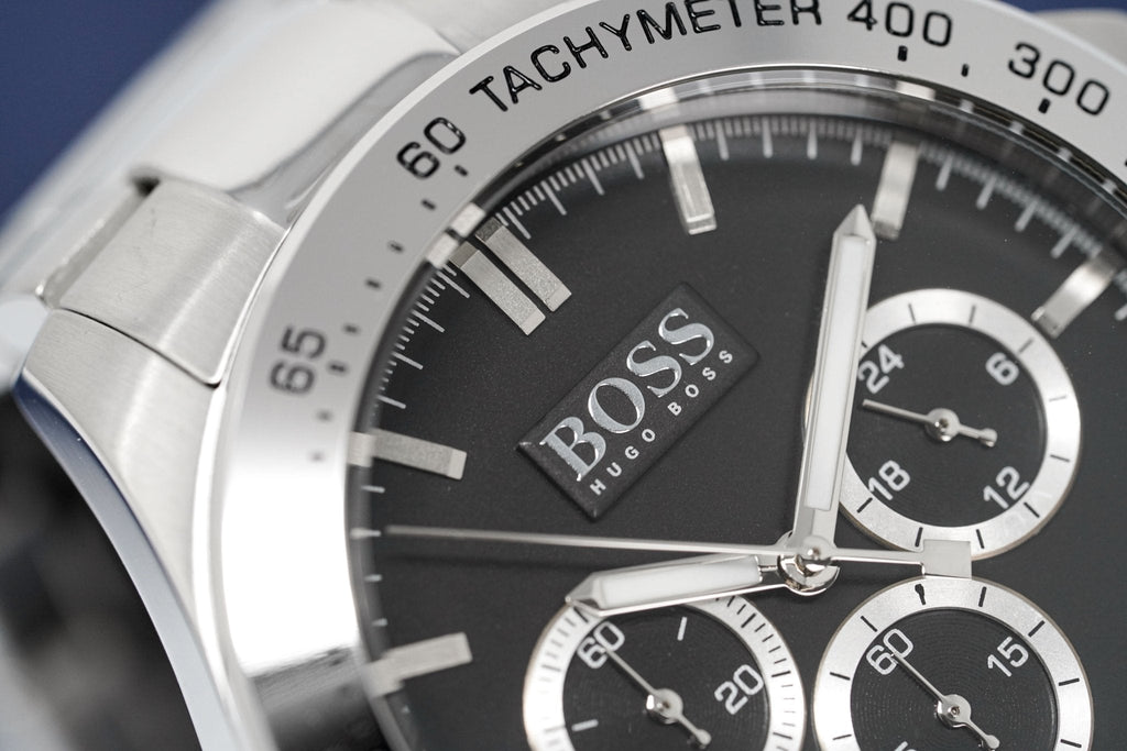 Hugo Boss Men S Watch Chronograph Ikon Black Hb1512965