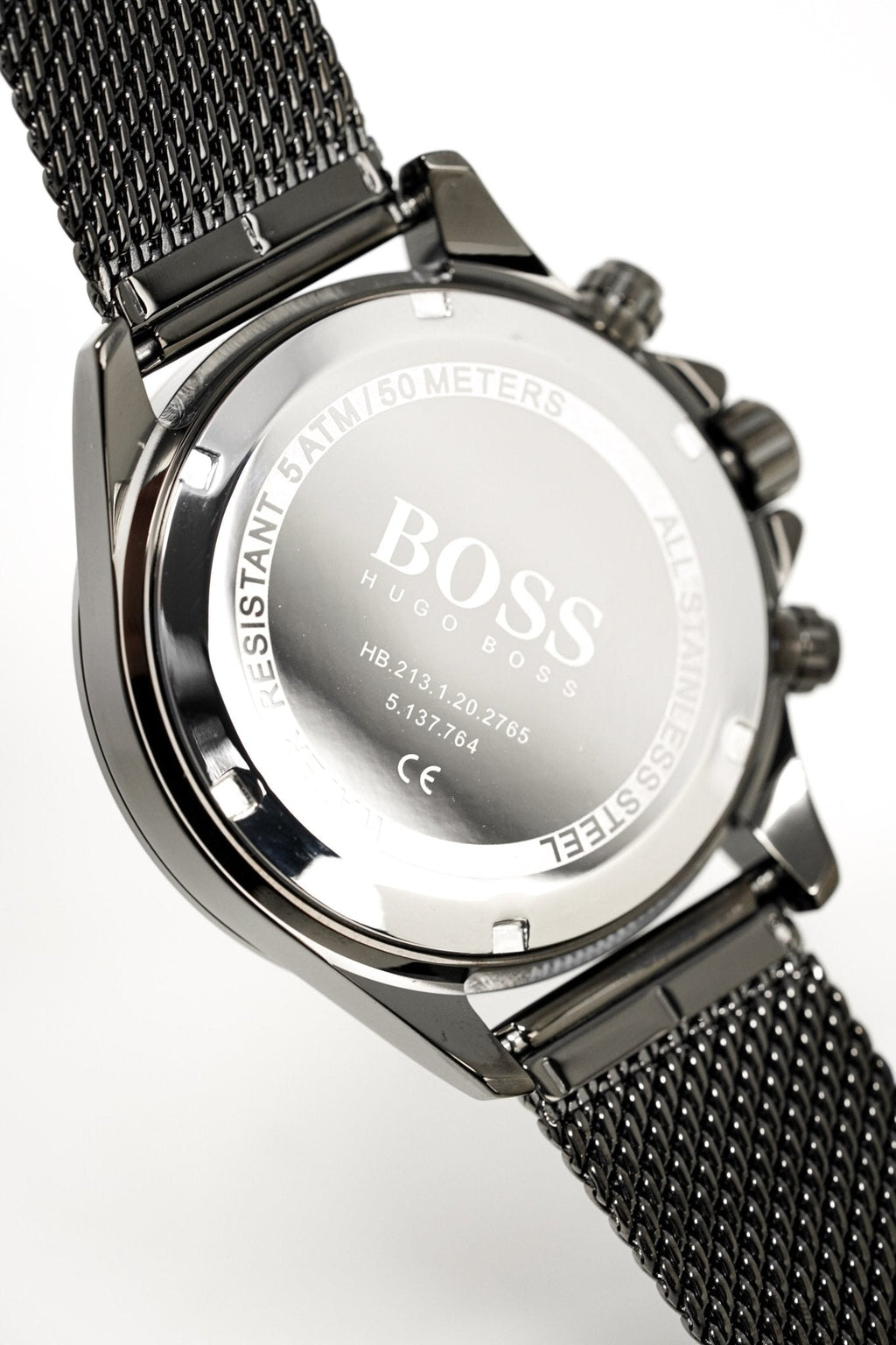 Hugo Boss Men S Watch Chronograph Ikon Grey Mesh Hb1513443