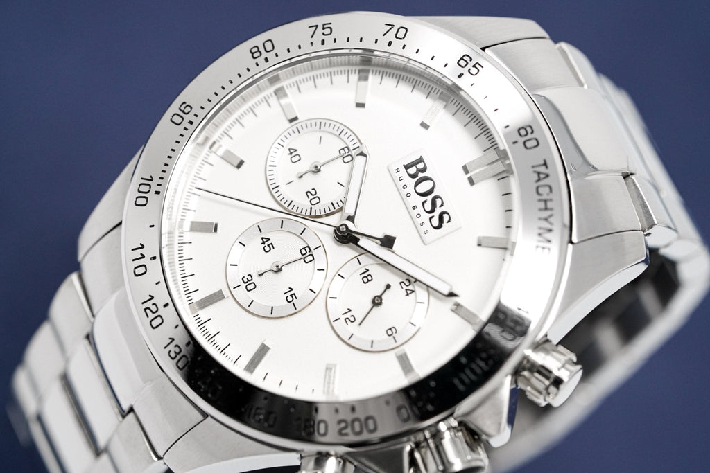 Hugo Boss Men S Watch Chronograph Ikon Silver Hb1512962
