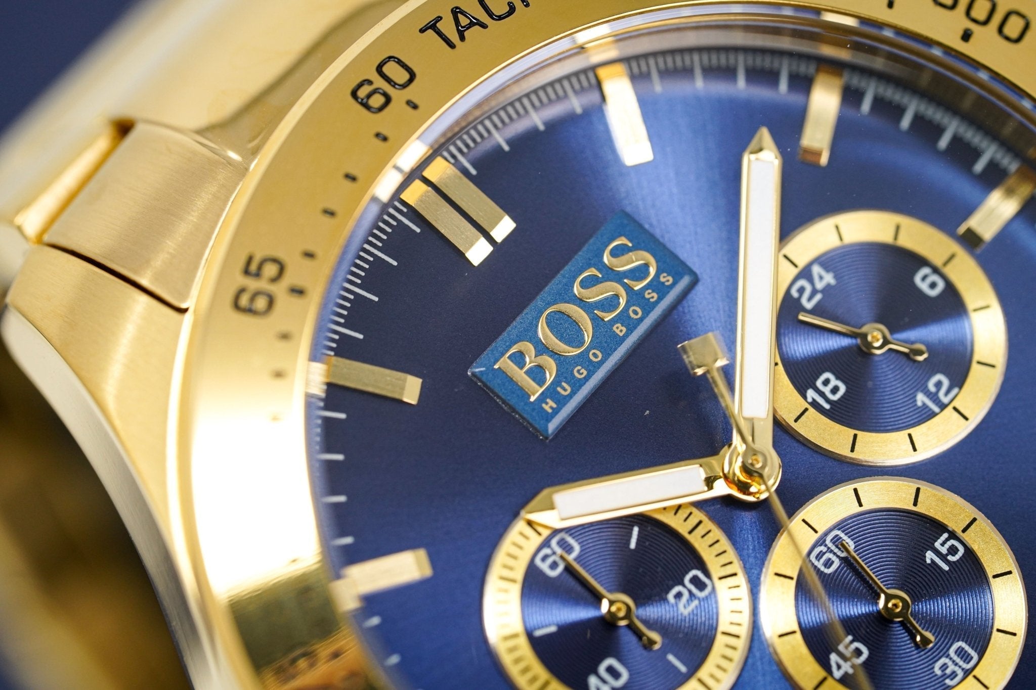 Hugo Boss Men S Watch Chronograph Ikon Yellow Gold Hb1513340