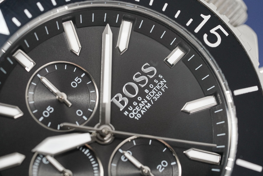 Hugo Boss Men S Watch Chronograph Ocean Edition Black Hb1513701
