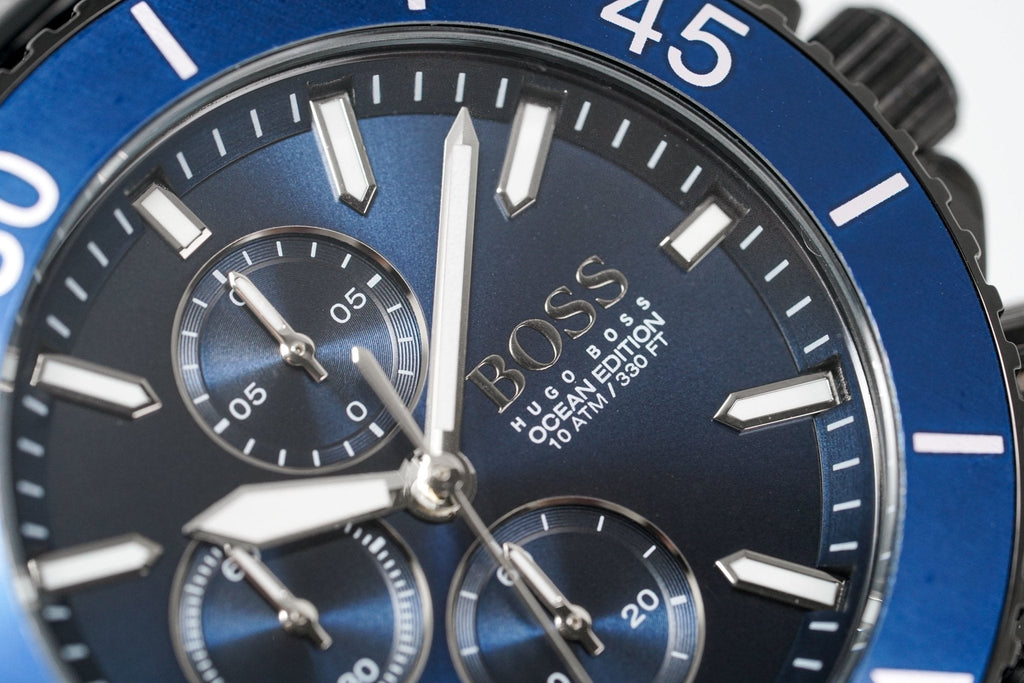 Hugo Boss Men S Watch Chronograph Ocean Edition Blue Hb1513702