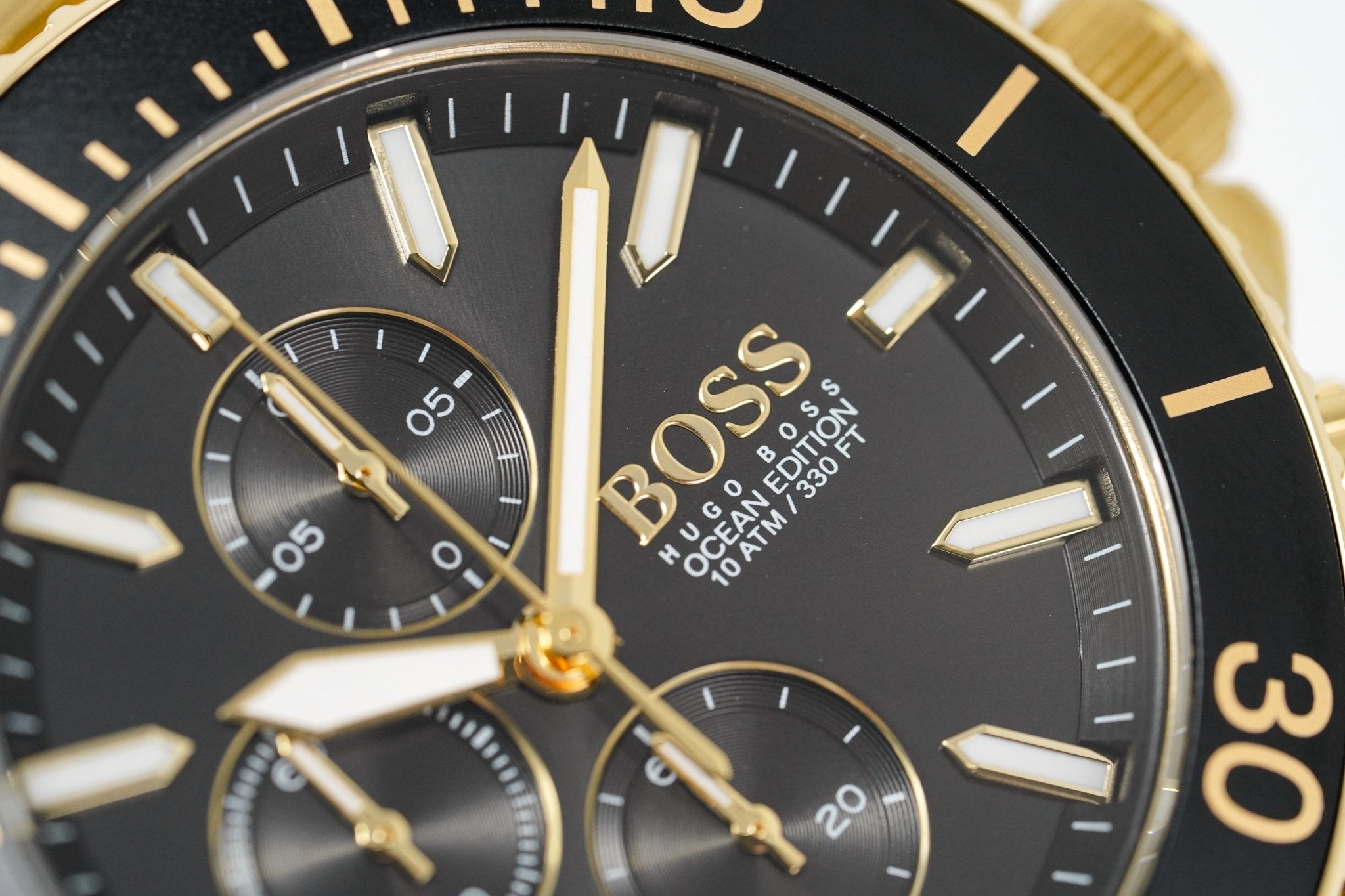 Hugo Boss Men S Watch Chronograph Ocean Edition Gold Hb1513703
